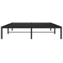 Estructura de cama de metal negro 150x200 cm de , Camas y somieres - Ref: Foro24-373657, Precio: 96,28 €, Descuento: %