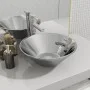 Lavabo 42x14 cm cerámica plateado de vidaXL, Lavabos - Ref: Foro24-143493, Precio: 52,33 €, Descuento: %