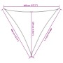 Toldo de vela crema HDPE 160 g/m² 4x4x4 m