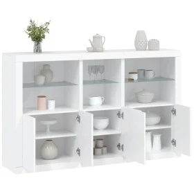 Sideboard with white LED lights 162x37x100 cm by , Sideboards - Ref: Foro24-3209142, Price: 236,68 €, Discount: %