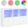 Sideboard mit weißen LED-Leuchten 162x37x100 cm von , Sideboards - Ref: Foro24-3209142, Preis: 236,68 €, Rabatt: %