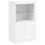Sideboard mit weißen LED-Leuchten 162x37x100 cm von , Sideboards - Ref: Foro24-3209142, Preis: 244,75 €, Rabatt: %