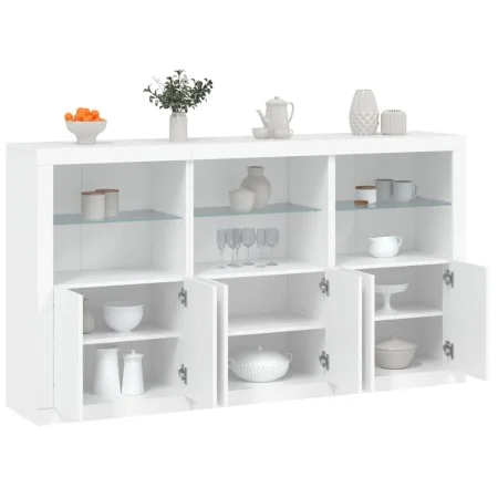 Sideboard mit weißen LED-Leuchten 181,5x37x100 cm von , Sideboards - Ref: Foro24-3209149, Preis: 241,48 €, Rabatt: %