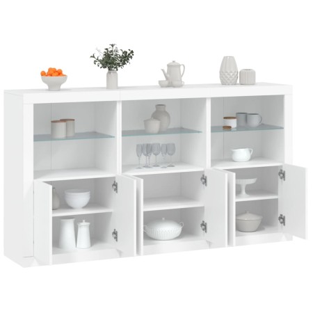 Sideboard mit weißen LED-Leuchten 181,5x37x100 cm von , Sideboards - Ref: Foro24-3209149, Preis: 251,64 €, Rabatt: %