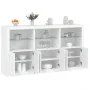 Sideboard mit weißen LED-Leuchten 181,5x37x100 cm von , Sideboards - Ref: Foro24-3209149, Preis: 241,48 €, Rabatt: %