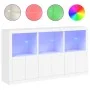 Sideboard mit weißen LED-Leuchten 181,5x37x100 cm von , Sideboards - Ref: Foro24-3209149, Preis: 241,48 €, Rabatt: %