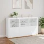 Sideboard mit weißen LED-Leuchten 181,5x37x100 cm von , Sideboards - Ref: Foro24-3209149, Preis: 241,48 €, Rabatt: %