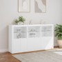 Sideboard mit weißen LED-Leuchten 181,5x37x100 cm von , Sideboards - Ref: Foro24-3209149, Preis: 251,64 €, Rabatt: %