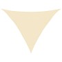 Toldo de vela crema HDPE 160 g/m² 4x4x5,8 m
