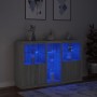 Sideboard with LED lights Sonoma gray 162x37x100 cm by , Sideboards - Ref: Foro24-3209175, Price: 269,18 €, Discount: %