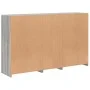 Aparador con luces LED gris Sonoma 162x37x100 cm de , Aparadores - Ref: Foro24-3209175, Precio: 263,54 €, Descuento: %