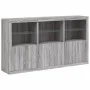 Sideboard with LED lights Sonoma gray 181.5x37x100 cm by , Sideboards - Ref: Foro24-3209154, Price: 287,47 €, Discount: %