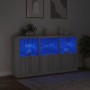 Sideboard mit LED-Leuchten Sonomagrau 181,5x37x100 cm von , Sideboards - Ref: Foro24-3209154, Preis: 300,60 €, Rabatt: %