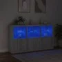 Sideboard with LED lights Sonoma gray 181.5x37x100 cm by , Sideboards - Ref: Foro24-3209154, Price: 287,47 €, Discount: %