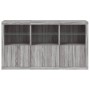 Sideboard mit LED-Leuchten Sonomagrau 181,5x37x100 cm von , Sideboards - Ref: Foro24-3209154, Preis: 300,60 €, Rabatt: %