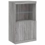 Sideboard mit LED-Leuchten Sonomagrau 181,5x37x100 cm von , Sideboards - Ref: Foro24-3209154, Preis: 300,60 €, Rabatt: %