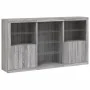 Sideboard with LED lights Sonoma gray 181.5x37x100 cm by , Sideboards - Ref: Foro24-3209182, Price: 270,65 €, Discount: %