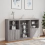 Sideboard with LED lights Sonoma gray 181.5x37x100 cm by , Sideboards - Ref: Foro24-3209182, Price: 274,89 €, Discount: %