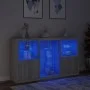 Sideboard with LED lights Sonoma gray 181.5x37x100 cm by , Sideboards - Ref: Foro24-3209182, Price: 270,65 €, Discount: %