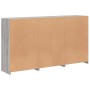 Sideboard with LED lights Sonoma gray 181.5x37x100 cm by , Sideboards - Ref: Foro24-3209182, Price: 274,89 €, Discount: %