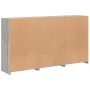 Sideboard with LED lights Sonoma gray 181.5x37x100 cm by , Sideboards - Ref: Foro24-3209182, Price: 270,65 €, Discount: %