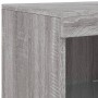 Sideboard with LED lights Sonoma gray 181.5x37x100 cm by , Sideboards - Ref: Foro24-3209182, Price: 274,89 €, Discount: %