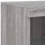 Sideboard with LED lights Sonoma gray 181.5x37x100 cm by , Sideboards - Ref: Foro24-3209182, Price: 270,65 €, Discount: %
