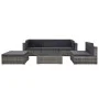 6-teiliges Gartenmöbel-Set und graue synthetische Rattankissen von vidaXL, Gartensets - Ref: Foro24-44607, Preis: 537,83 €, R...