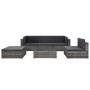 6-teiliges Gartenmöbel-Set und graue synthetische Rattankissen von vidaXL, Gartensets - Ref: Foro24-44607, Preis: 549,11 €, R...