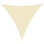 Toldo de vela HDPE color crema 160 g/m² 4,5x4,5x4,5 m