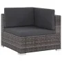 6-teiliges Gartenmöbel-Set und graue synthetische Rattankissen von vidaXL, Gartensets - Ref: Foro24-44607, Preis: 537,83 €, R...