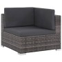 6-teiliges Gartenmöbel-Set und graue synthetische Rattankissen von vidaXL, Gartensets - Ref: Foro24-44607, Preis: 549,11 €, R...