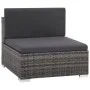 6-teiliges Gartenmöbel-Set und graue synthetische Rattankissen von vidaXL, Gartensets - Ref: Foro24-44607, Preis: 537,83 €, R...