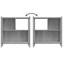 Regal aus technischem Holz in Sonoma-Grau, 72 x 28 x 77,5 cm von , Bücherregale und Regale - Ref: Foro24-838881, Preis: 52,05...