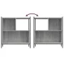 Sonoma gray engineered wood shelf 72x28x77.5 cm by , Bookcases and shelves - Ref: Foro24-838881, Price: 51,41 €, Discount: %