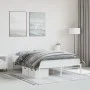 Bettgestell aus weißem Metall, 140 x 190 cm von , Betten und Lattenroste - Ref: Foro24-373673, Preis: 85,12 €, Rabatt: %