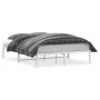 Bettgestell aus weißem Metall, 140 x 190 cm von , Betten und Lattenroste - Ref: Foro24-373673, Preis: 85,12 €, Rabatt: %