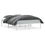 Bettgestell aus weißem Metall, 140 x 190 cm von , Betten und Lattenroste - Ref: Foro24-373673, Preis: 86,56 €, Rabatt: %