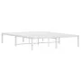 Bettgestell aus weißem Metall, 140 x 190 cm von , Betten und Lattenroste - Ref: Foro24-373673, Preis: 85,12 €, Rabatt: %