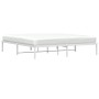 White metal bed frame 183x213 cm by , Beds and slatted bases - Ref: Foro24-373678, Price: 92,12 €, Discount: %
