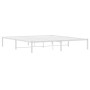 White metal bed frame 183x213 cm by , Beds and slatted bases - Ref: Foro24-373678, Price: 92,12 €, Discount: %