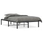 Estructura de cama de metal negro 120x190 cm de , Camas y somieres - Ref: Foro24-373652, Precio: 92,65 €, Descuento: %