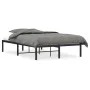 Estructura de cama de metal negro 120x190 cm de , Camas y somieres - Ref: Foro24-373652, Precio: 89,21 €, Descuento: %