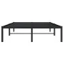 Black metal bed frame 120x190 cm by , Beds and slatted bases - Ref: Foro24-373652, Price: 89,21 €, Discount: %