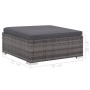 6-teiliges Gartenmöbel-Set und graue synthetische Rattankissen von vidaXL, Gartensets - Ref: Foro24-44607, Preis: 549,11 €, R...