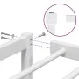 Bettgestell aus weißem Metall, 120 x 200 cm von , Betten und Lattenroste - Ref: Foro24-373671, Preis: 75,72 €, Rabatt: %