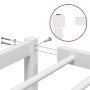 Bettgestell aus weißem Metall, 120 x 200 cm von , Betten und Lattenroste - Ref: Foro24-373671, Preis: 75,84 €, Rabatt: %