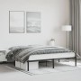 Estructura de cama de metal negro 180x200 cm de , Camas y somieres - Ref: Foro24-373659, Precio: 94,28 €, Descuento: %
