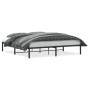 Estructura de cama de metal negro 180x200 cm de , Camas y somieres - Ref: Foro24-373659, Precio: 94,28 €, Descuento: %