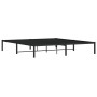 Estructura de cama de metal negro 180x200 cm de , Camas y somieres - Ref: Foro24-373659, Precio: 94,28 €, Descuento: %
